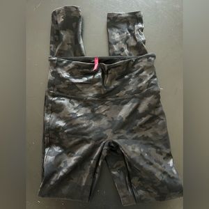 SPANX faux leather Cano print leggings